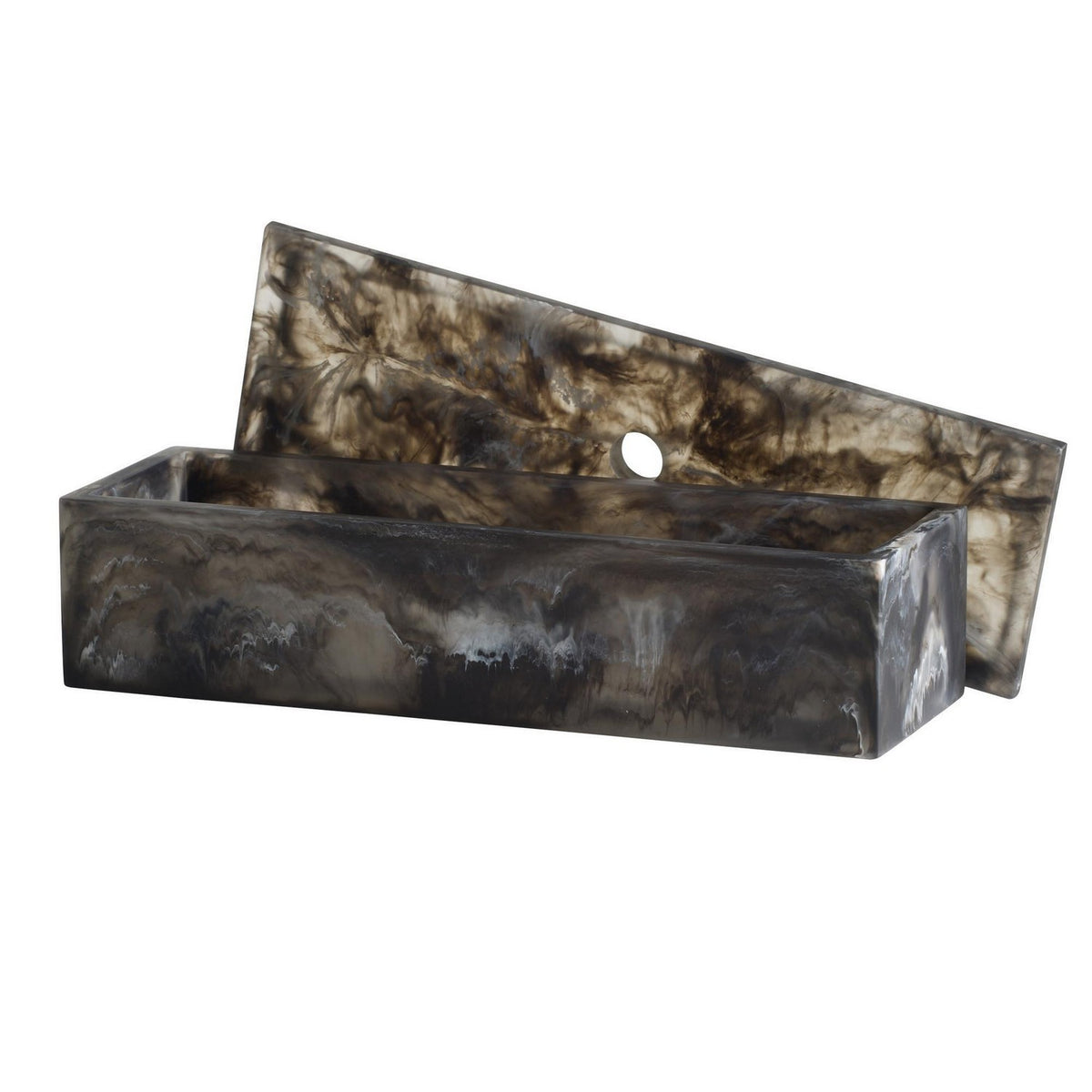 Arteriors - ARS07 - Boxes, Set of 2 - Kayce - Black & White