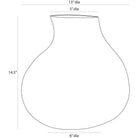 Arteriors - AVE13 - Vase - Irelia - Réactif à la glace