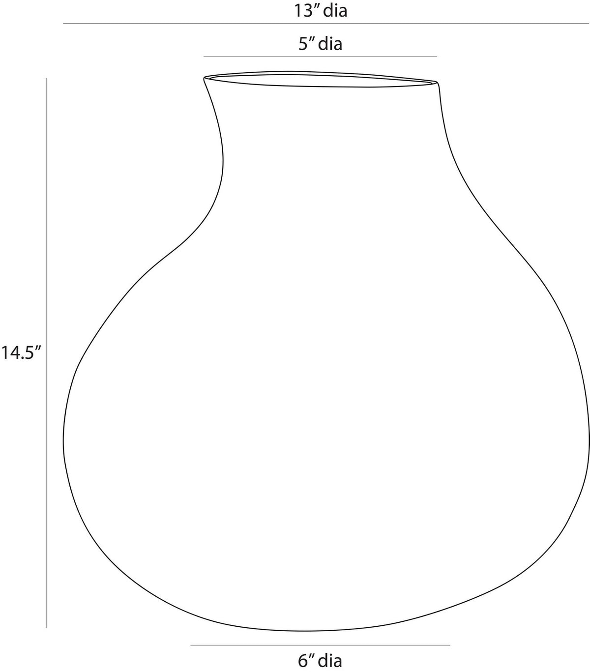 Arteriors - AVE13 - Vase - Irelia - Ice Reactive
