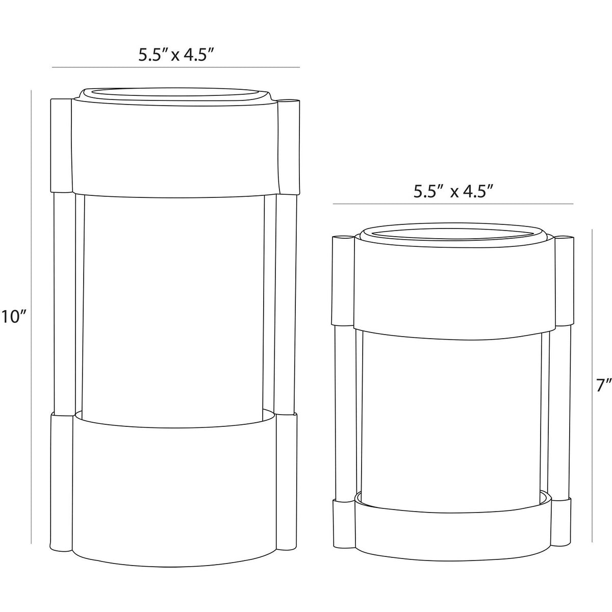 Arteriors - AVI08 - Vases, Set of 2 - Joseph - Brown