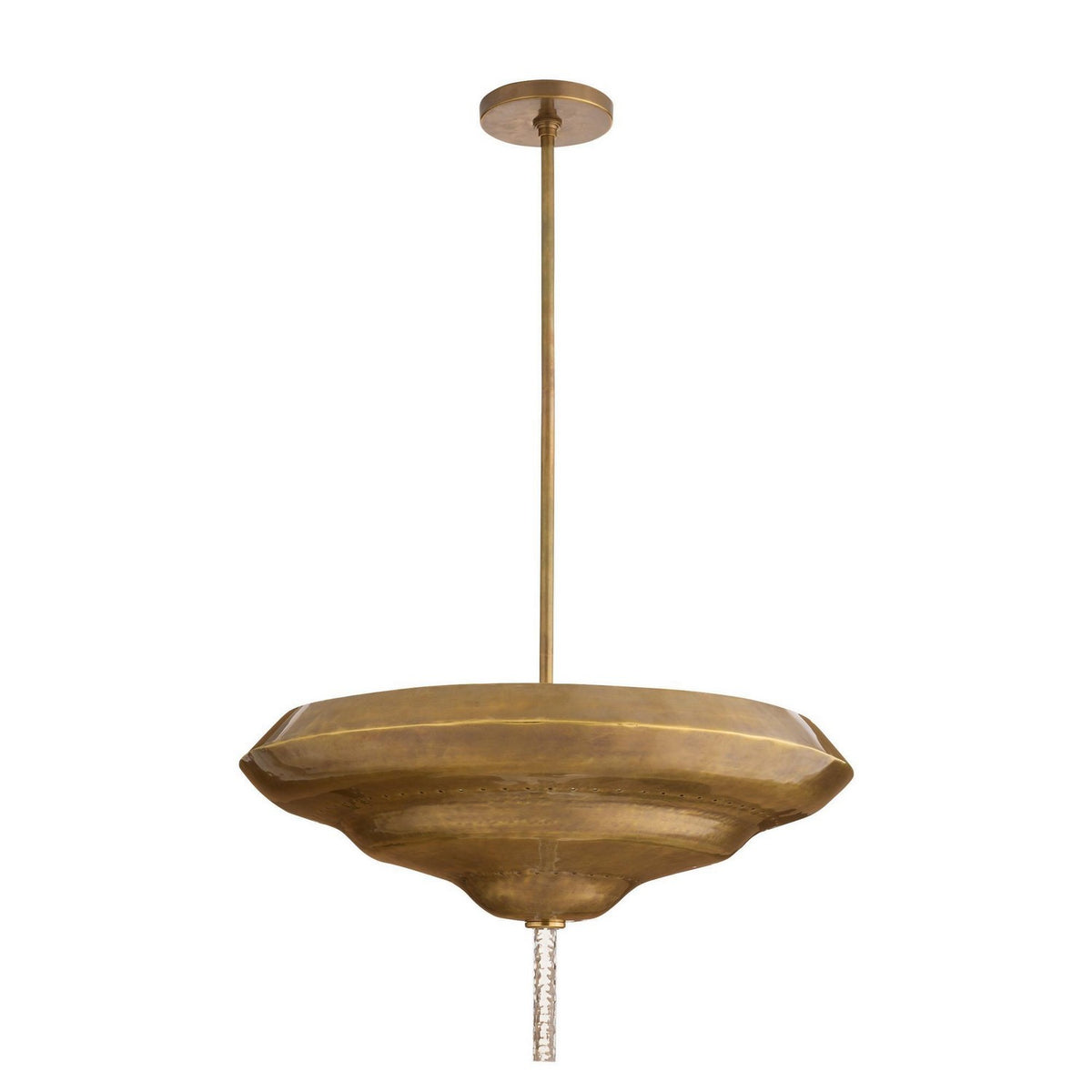 Arteriors - DFI09 - Deux lumières semi-Plafonnier - Istanbul - Laiton antique
