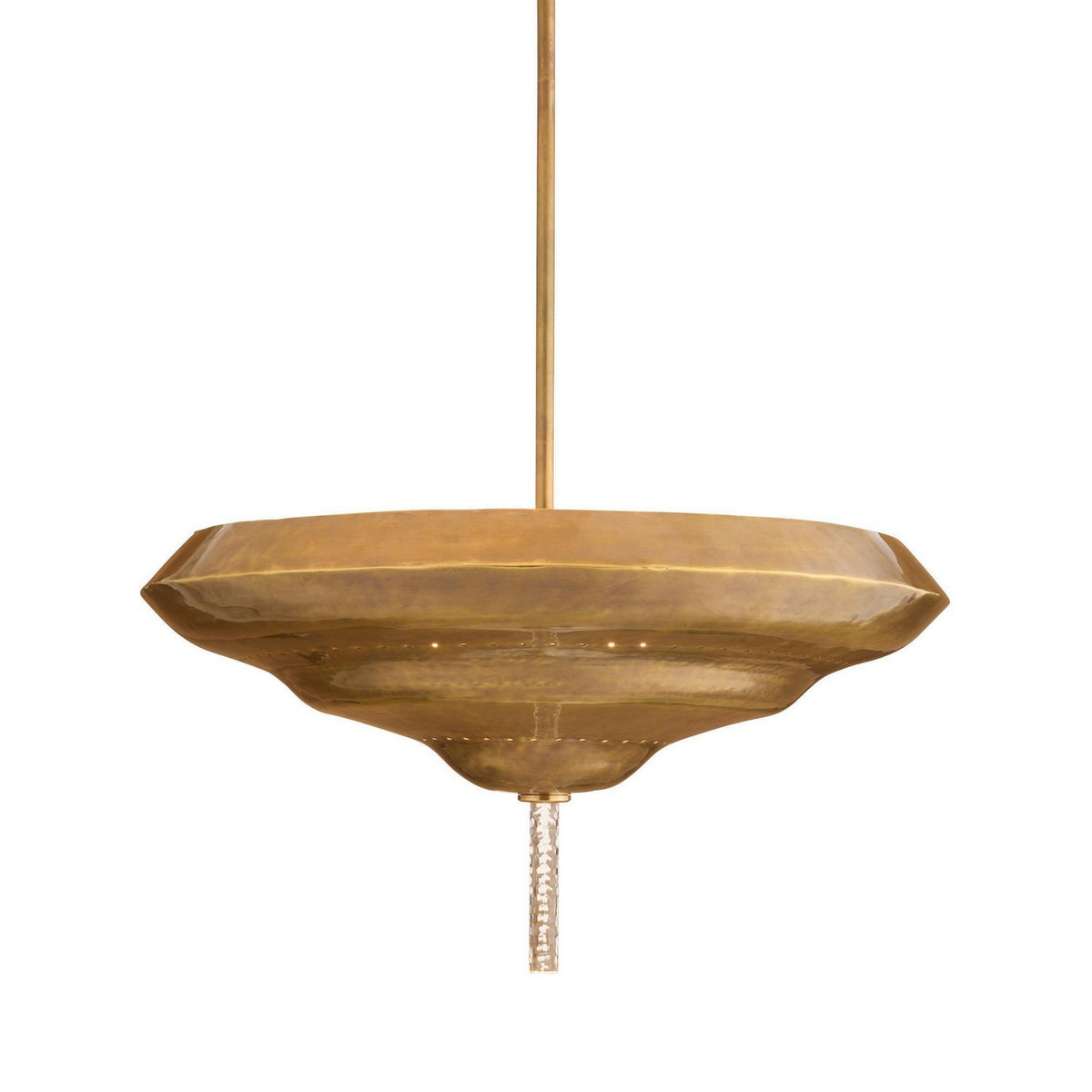 Arteriors - DFI09 - Deux lumières semi-Plafonnier - Istanbul - Laiton antique