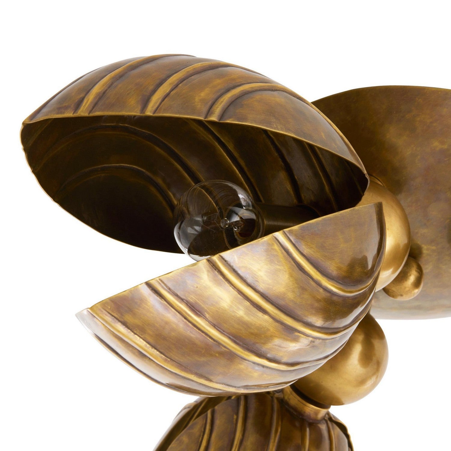 Arteriors - DFI11 - Trois lumières Plafonnier - Inessa - Laiton vintage