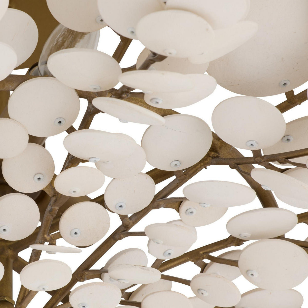 Arteriors - DFS02 - Three Light Flush Mount - Bilal - Ivory