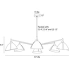 Arteriors - DLC36 - Six Light Chandelier - Inlet - Ivory