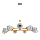 Arteriors - DLC38 - Nine Light Chandelier - Smyth - Smoke Luster