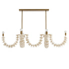 Arteriors - DLS16 - Huit lumières linéaires Suspendu - Kalama - Ivoire