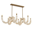 Arteriors - DLS16 - Huit lumières linéaires Suspendu - Kalama - Ivoire