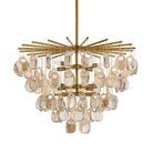 Arteriors - DMC33 - Huit Lumières Suspendu - Jacqueline - Ambre