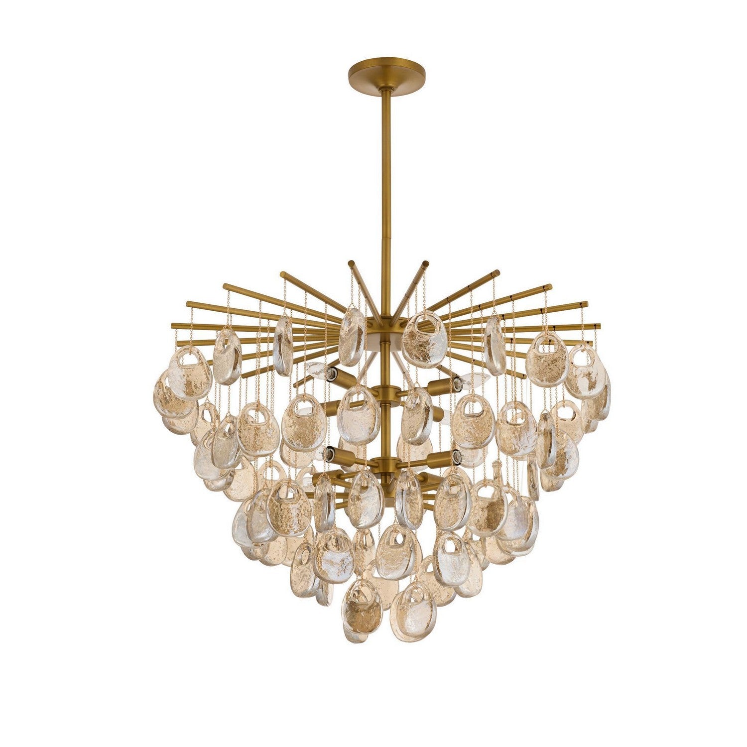 Arteriors - DMC33 - Huit Lumières Suspendu - Jacqueline - Ambre