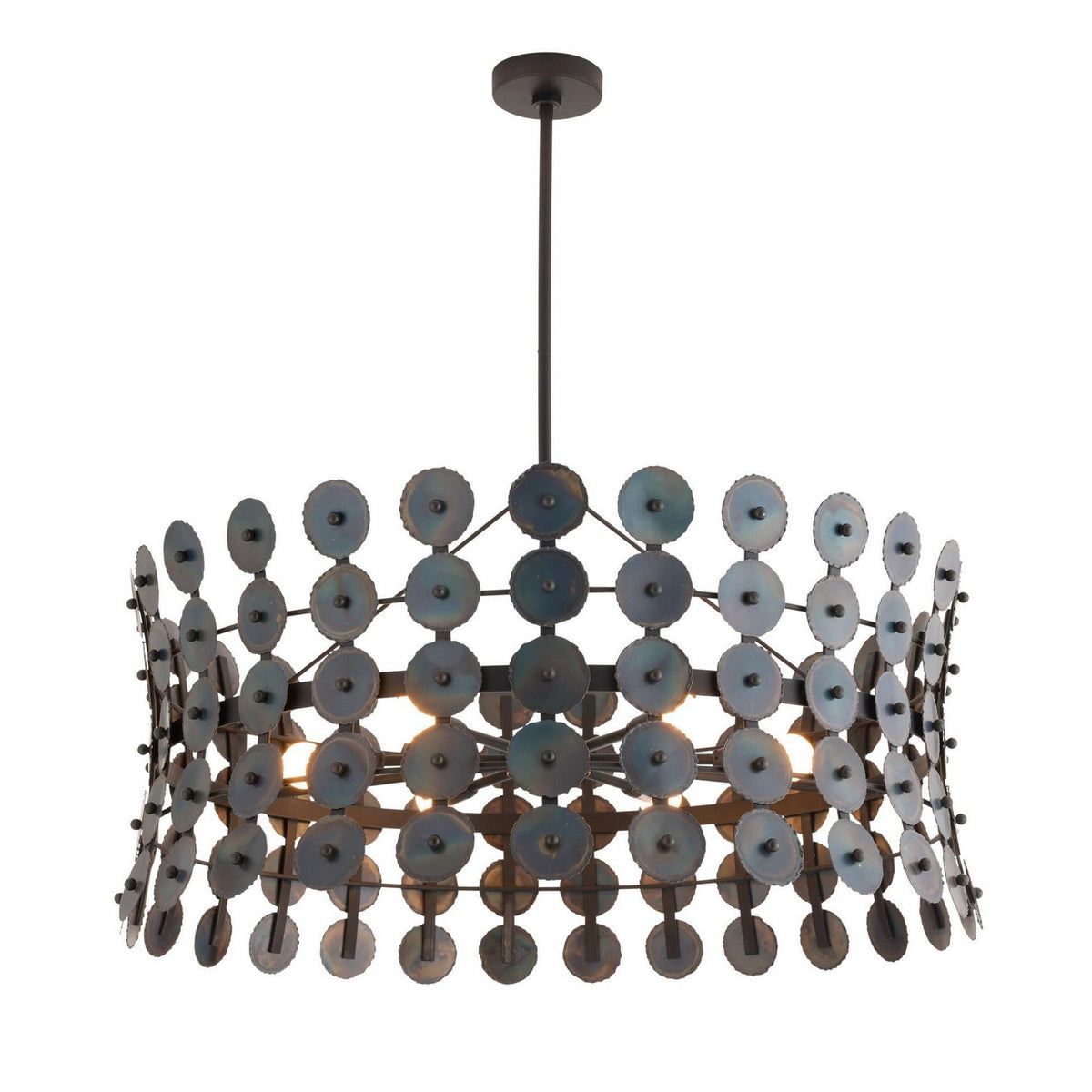 Arteriors - DMI22 - Six Lumières Suspendu - Imperia - Fer brûlé