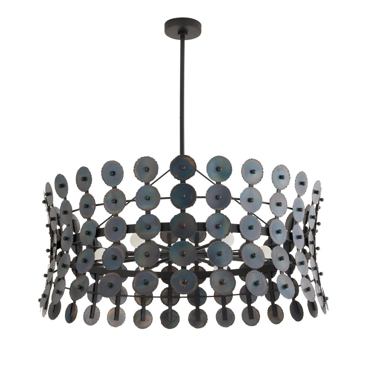 Arteriors - DMI22 - Six Lumières Suspendu - Imperia - Fer brûlé