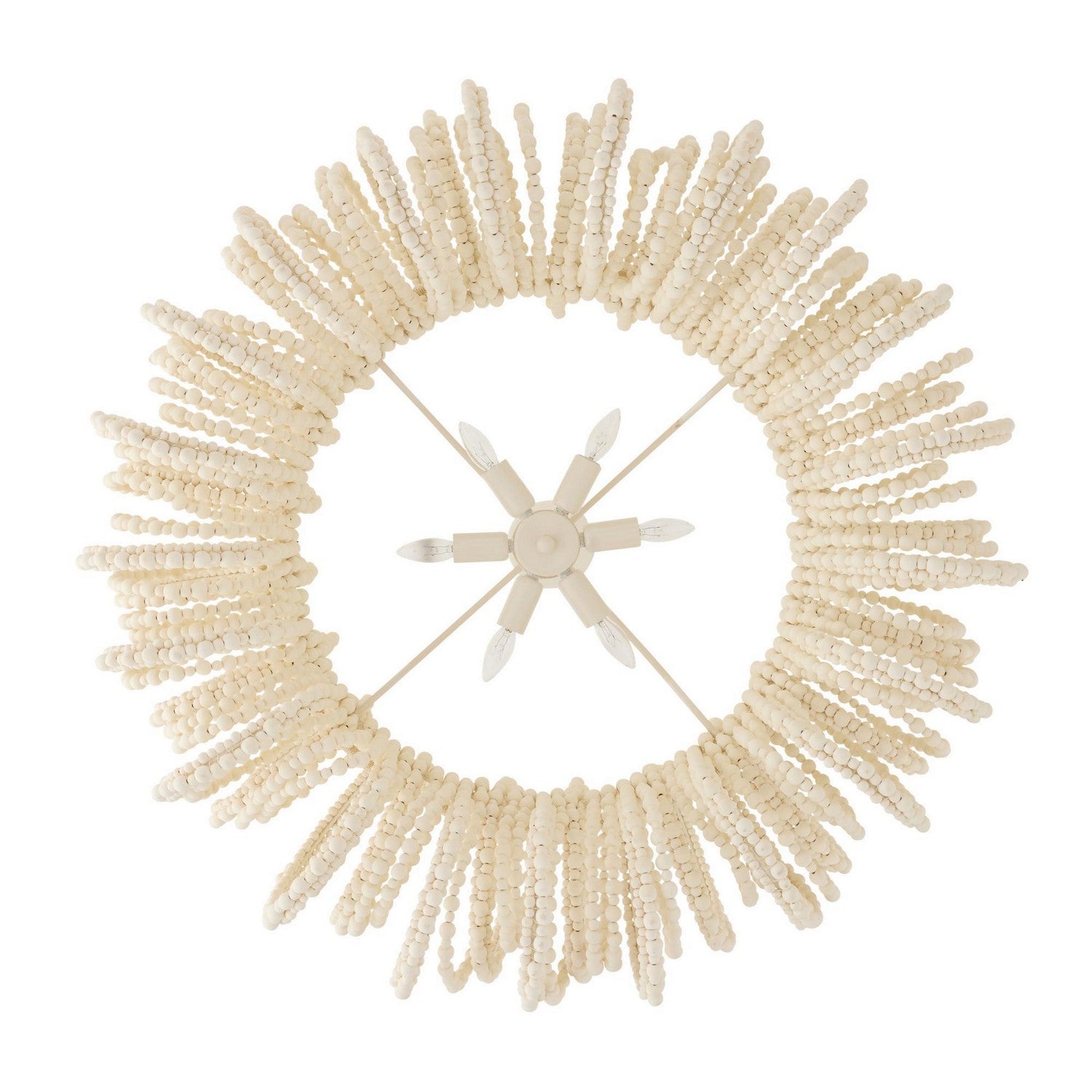 Arteriors - DMS21 - Six Lumières Suspendu - Keely - Blanc