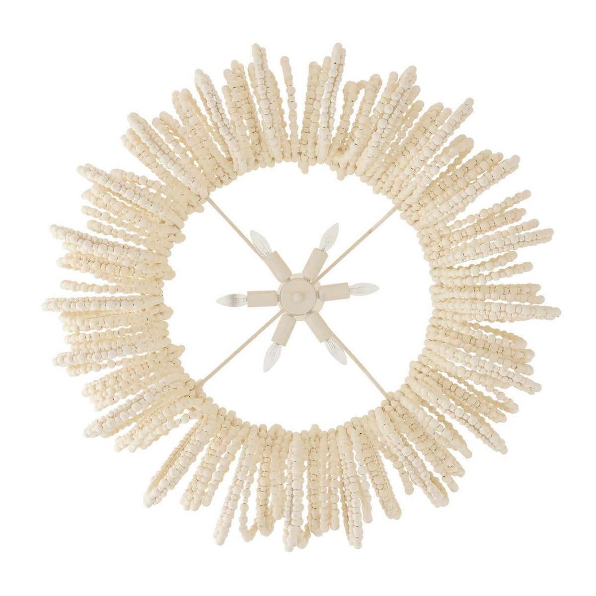 Arteriors - DMS21 - Six Lumières Suspendu - Keely - Blanc