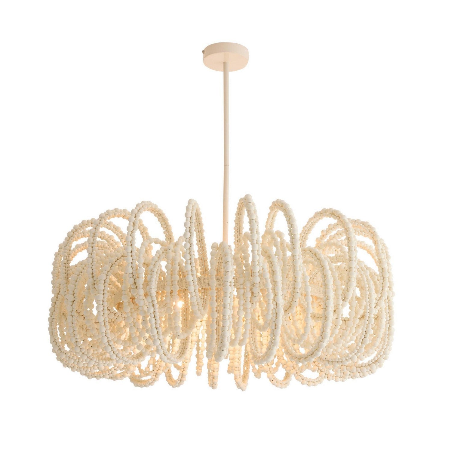 Arteriors - DMS21 - Six Lumières Suspendu - Keely - Blanc