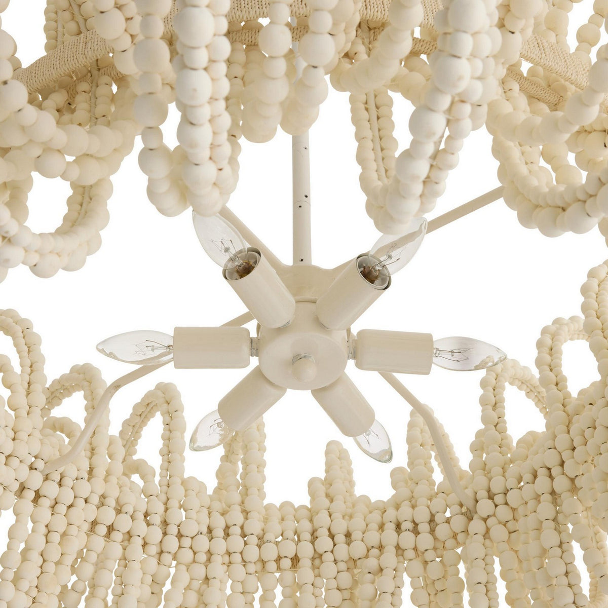 Arteriors - DMS21 - Six Lumières Suspendu - Keely - Blanc