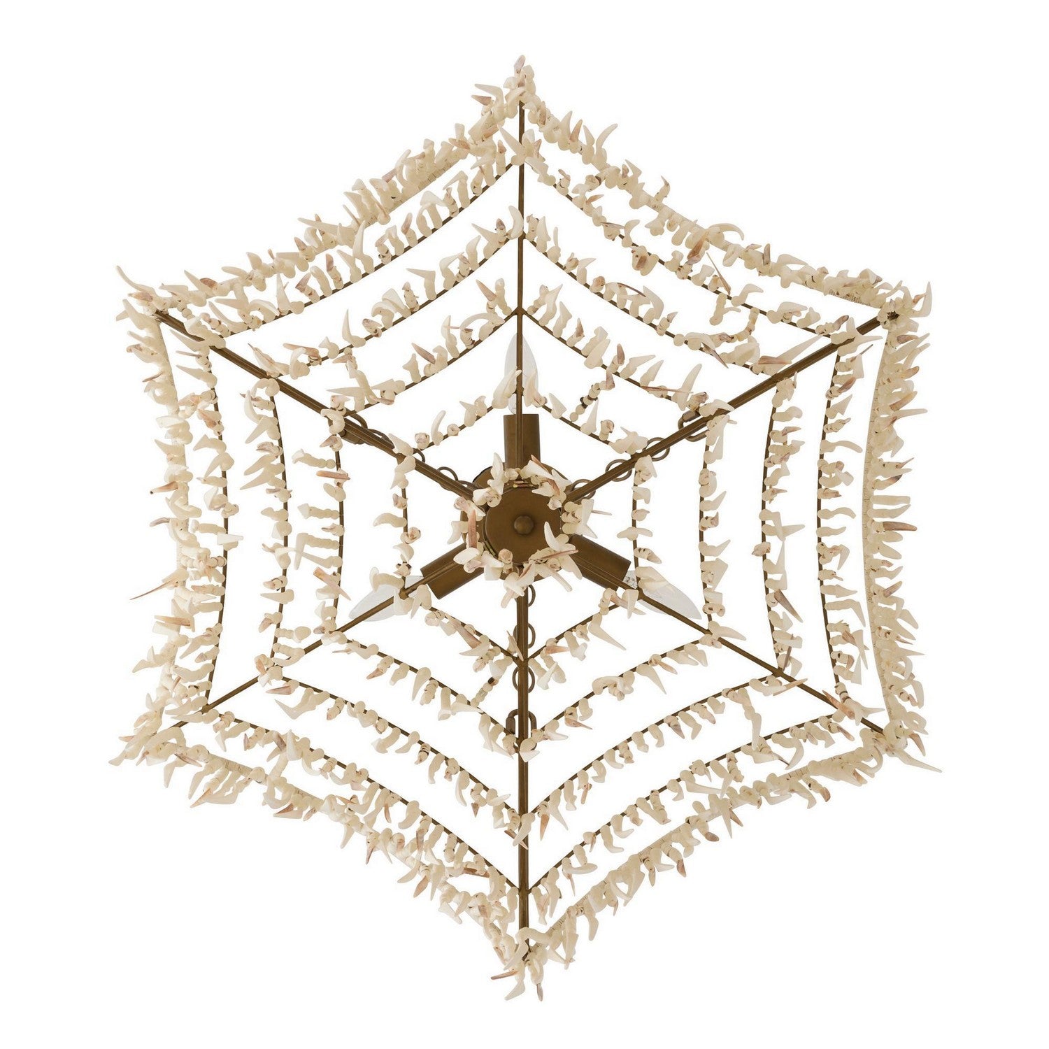 Arteriors - DMS22 - Six Lumières Suspendu - Joséphine - Naturelle