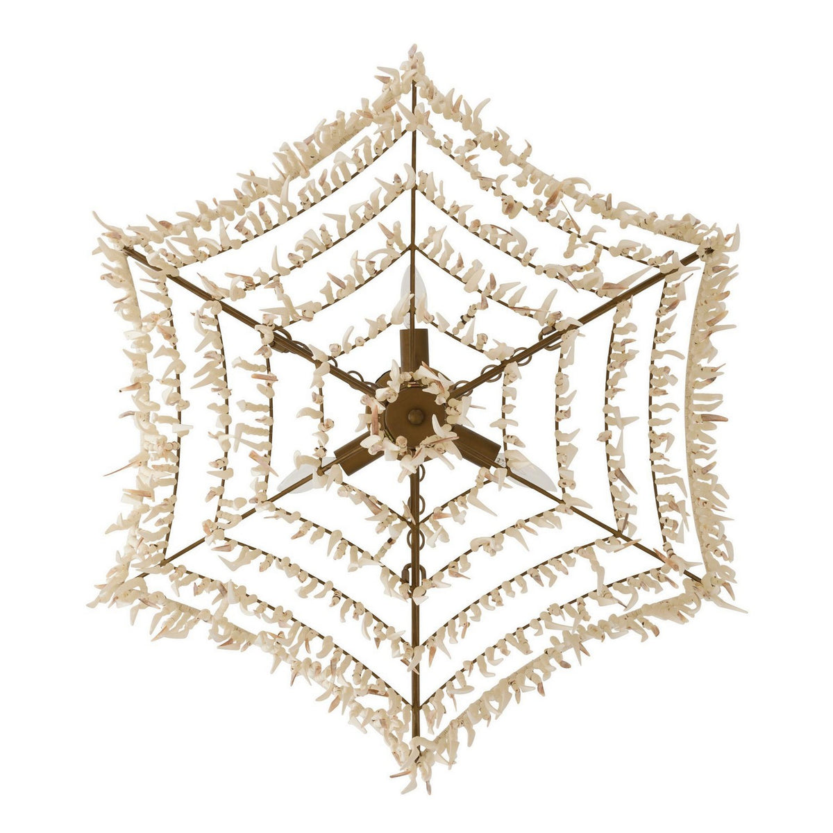 Arteriors - DMS22 - Six Light Chandelier - Josephine - Natural