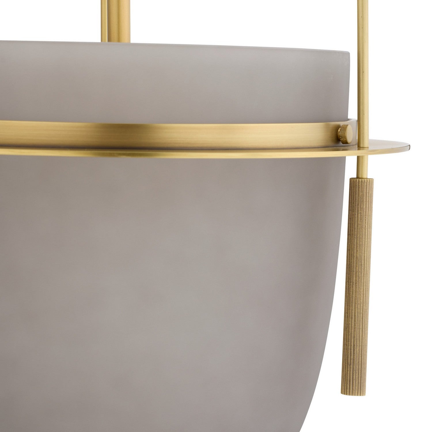 Arteriors - DPC19 - Une lumière Suspension - Kathleen - Fumée givrée