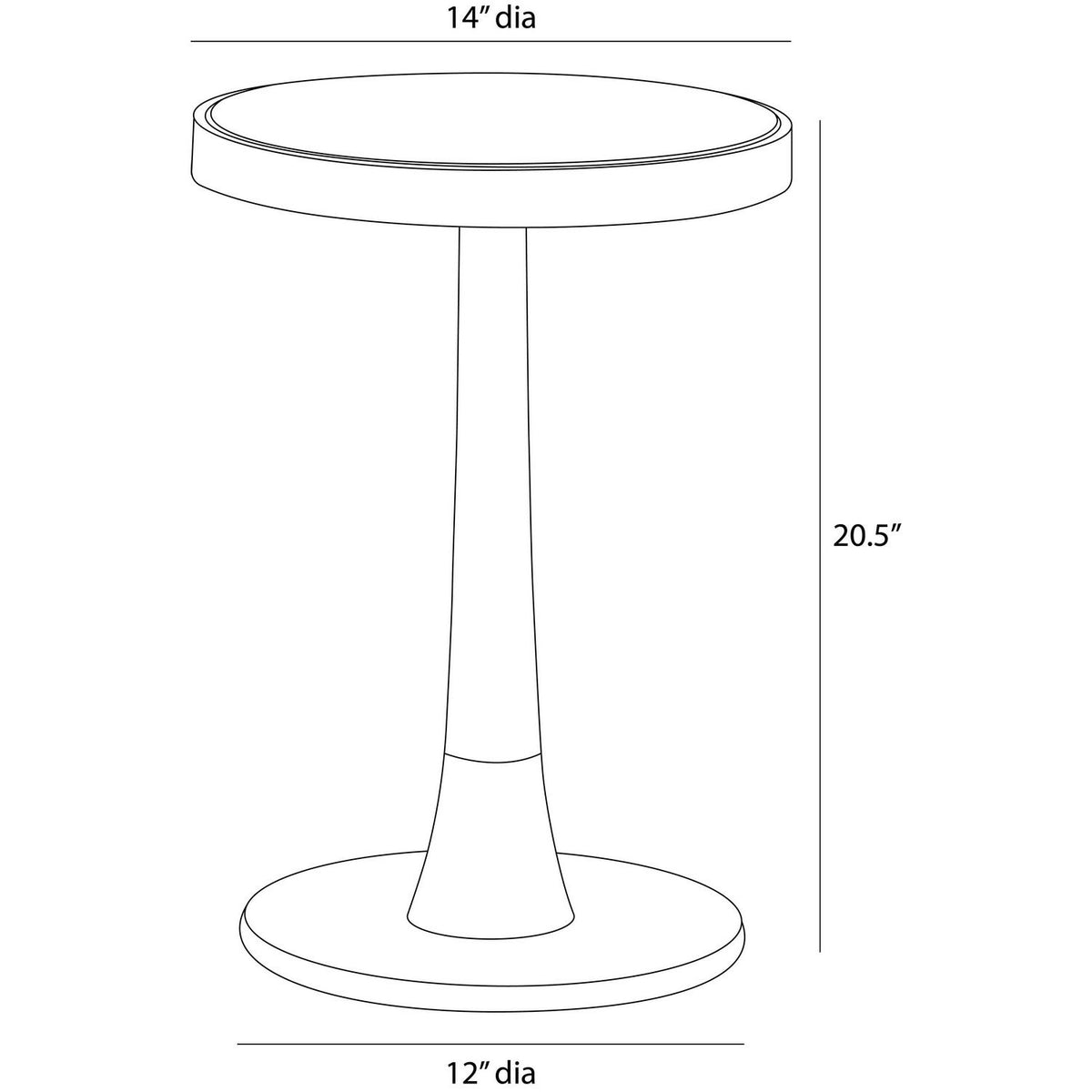 Arteriors - FAI19 - Accent Table - Jeanne - Beige