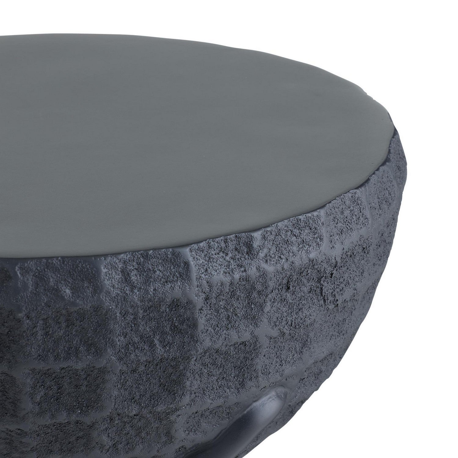 Arteriors - FAS15 - Table d'appoint d'extérieur - Kobra - Cendre volcanique noire