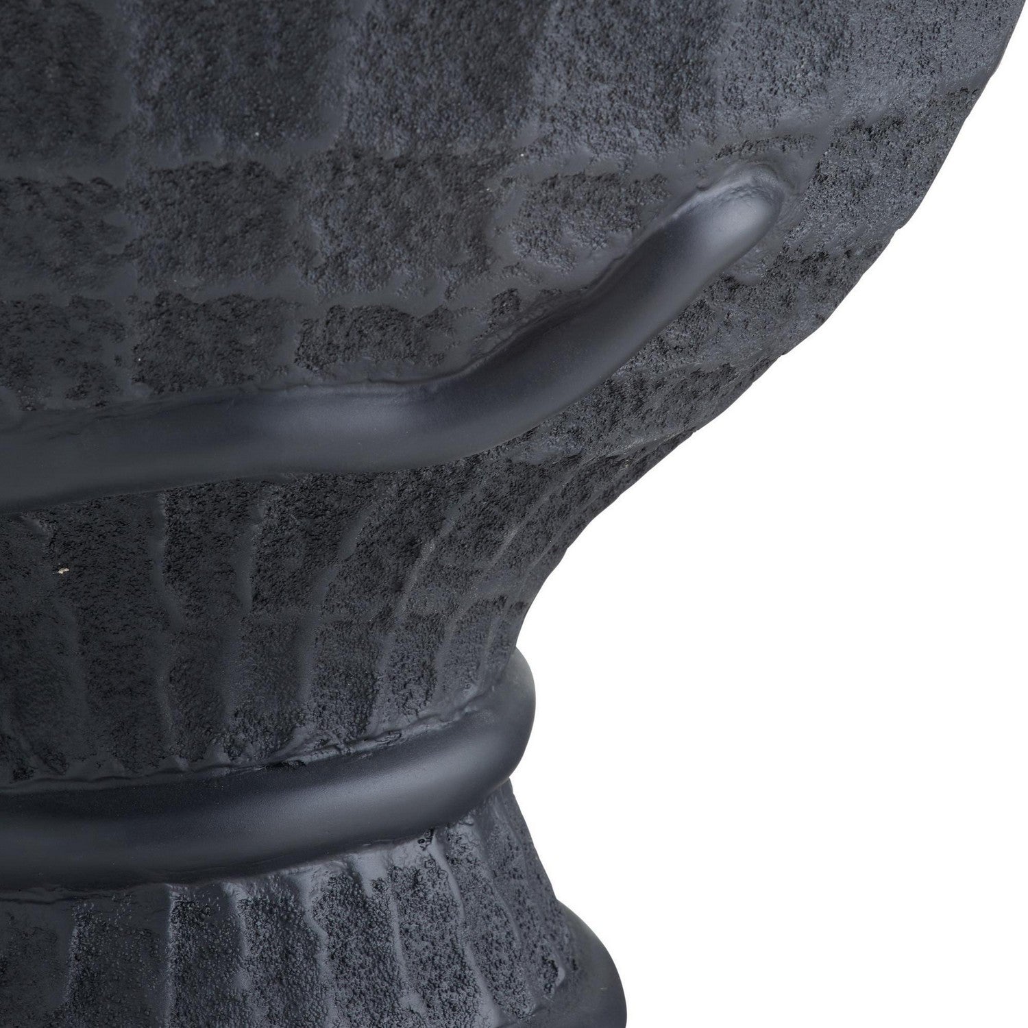 Arteriors - FAS15 - Table d'appoint d'extérieur - Kobra - Cendre volcanique noire