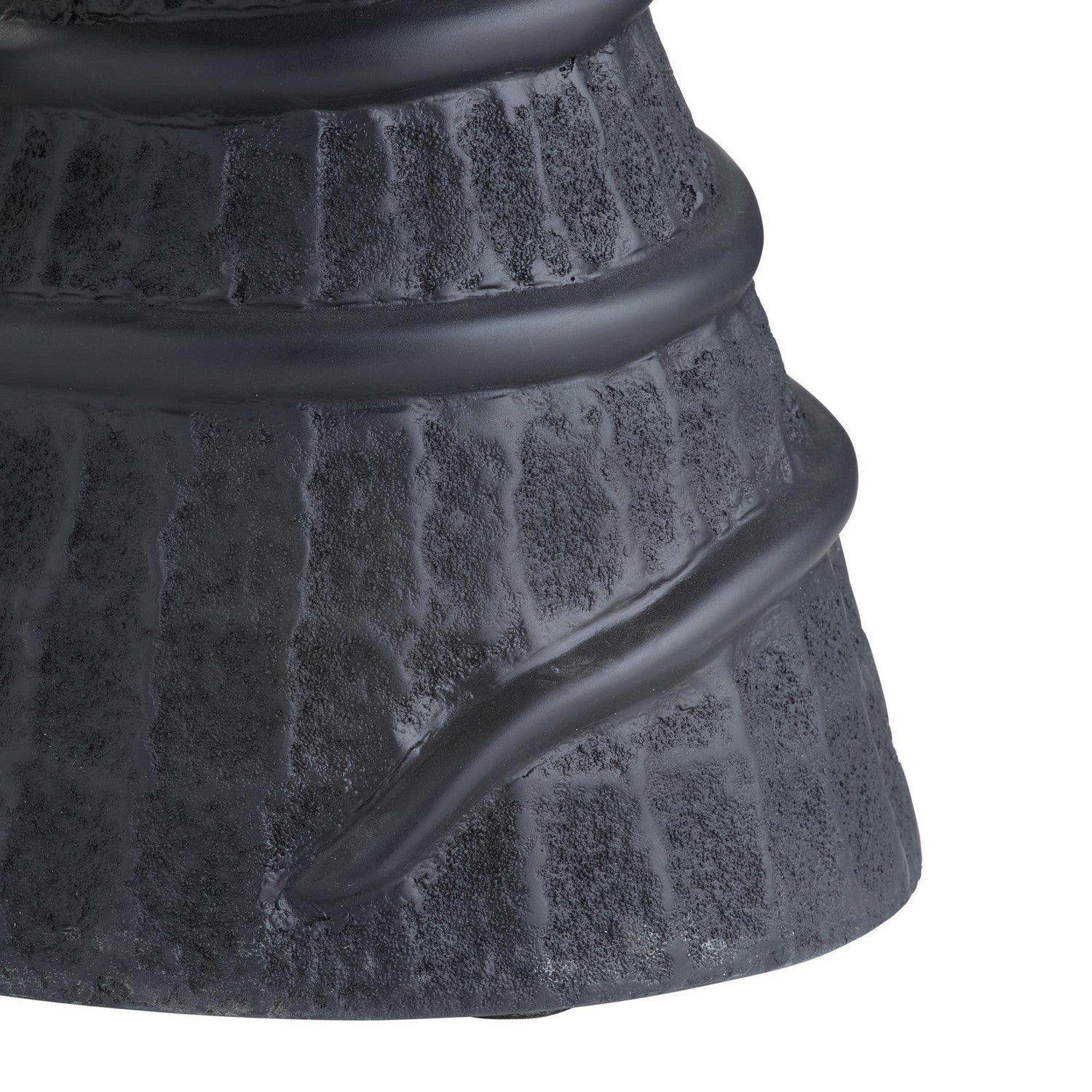 Arteriors - FAS15 - Table d'appoint d'extérieur - Kobra - Cendre volcanique noire