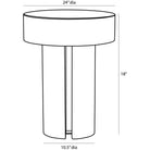 Arteriors - FES16 - End Table - Kopi - Espresso & White