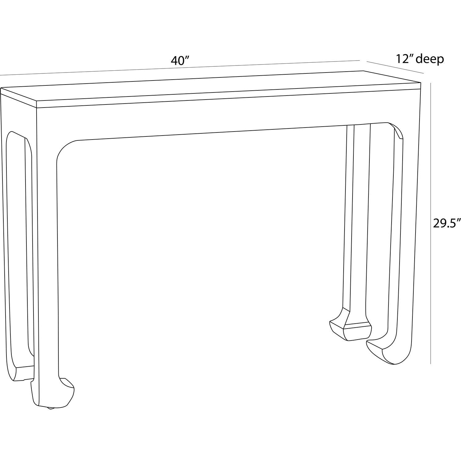 Arteriors - FLI14 - Console - Ichigo - Ébène