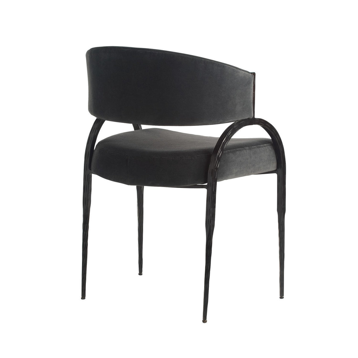 Arteriors FRI28 Bahati Chair in Midnight Grey