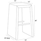Arteriors - FSI18 - Tabouret de bar - Cowan - Blanc