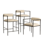 Arteriors FSI19 Barbana Counter Stool in Oxford White
