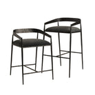 Arteriors FSI22 Ansel Bar Stool in Midnight Grey