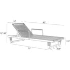Arteriors - FTS03 - Chaise longue d'extérieur avec accoudoirs - Daytona - Buff
