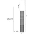 Arteriors - GADWC14 - Lampe extérieure à une lumière Murale - Punch - Noir mat de qualité marine