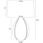 Arteriors - PTS21-SH012 - Une lumière Lampe de table - Jaxx - Réactif à la glace