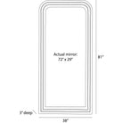 Arteriors - WMI71 - Miroir sur pied - Jennings - Sable