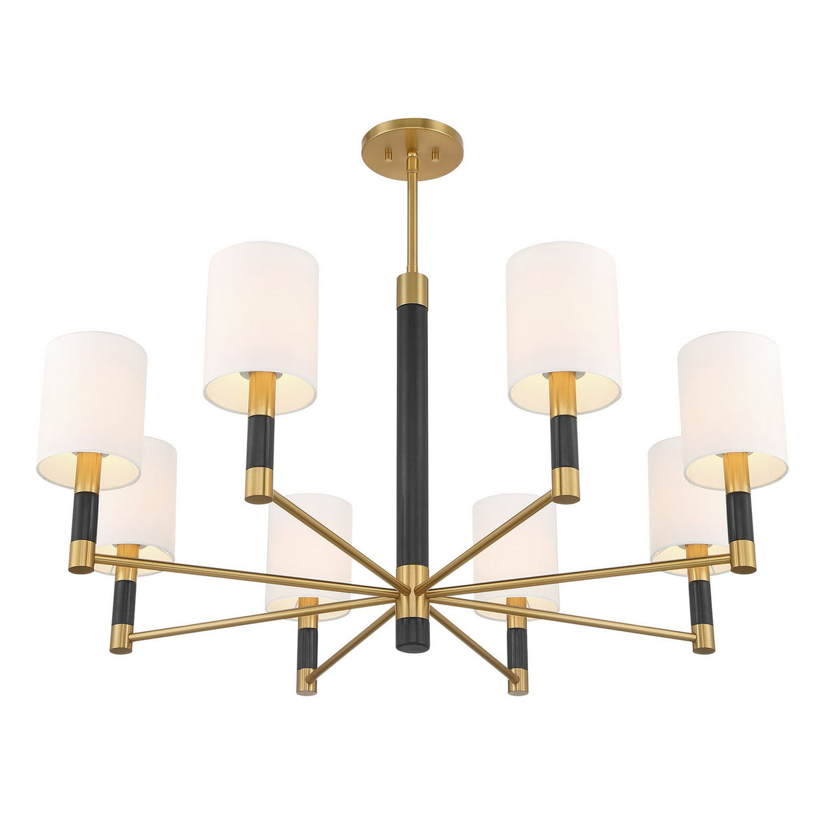 Savoy House - 1-4605-8-322 - Eight Light Chandelier - Conrad - Warm Brass