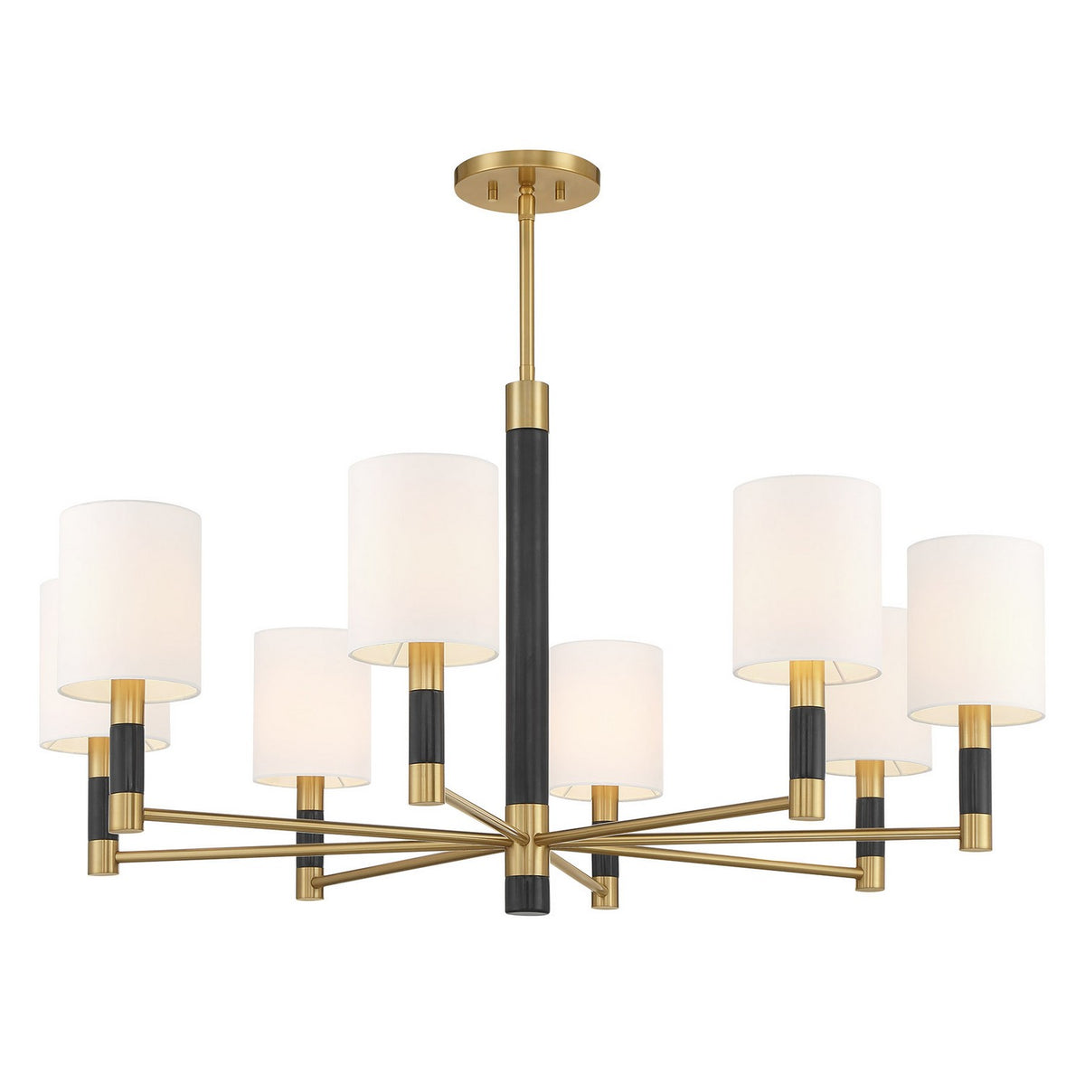 Savoy House - 1-4605-8-322 - Eight Light Chandelier - Conrad - Warm Brass