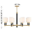 Savoy House - 1-4605-8-322 - Eight Light Chandelier - Conrad - Warm Brass