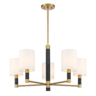 Savoy House - 1-4606-5-322 - Five Light Chandelier - Conrad - Warm Brass