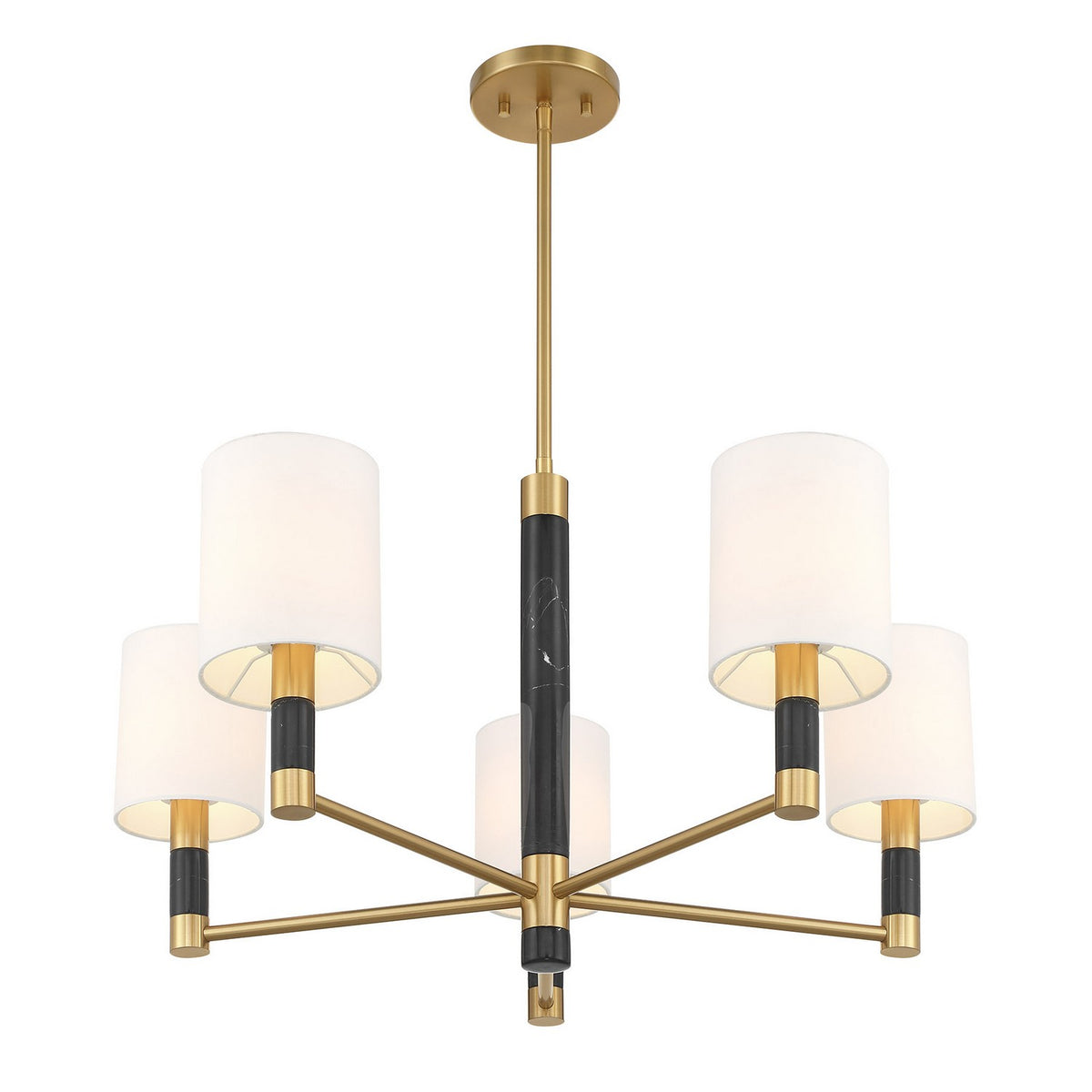 Savoy House - 1-4606-5-322 - Five Light Chandelier - Conrad - Warm Brass