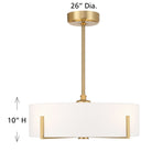 Savoy House - 26-FD-775-322 - LED Fan D'Lier - Mansell - Warm Brass