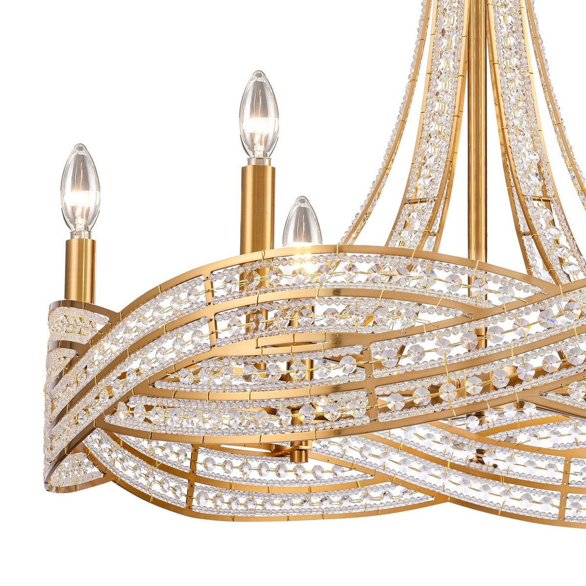 Arabela Lighting - 85233-6 - Six Light Chandelier - Anastasia - Lacquered Gold