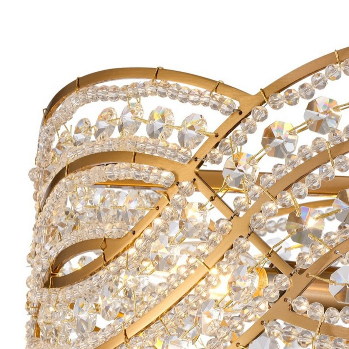 Arabela Lighting - 85235-4 - Four Light Semi Flush Mount - Anastasia - Lacquered Gold