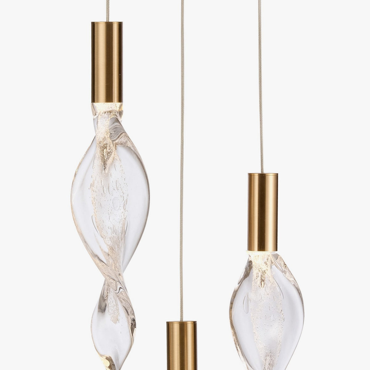 Arabela Lighting - 85212-3 - LED Pendant - Aurora - Natural Brass