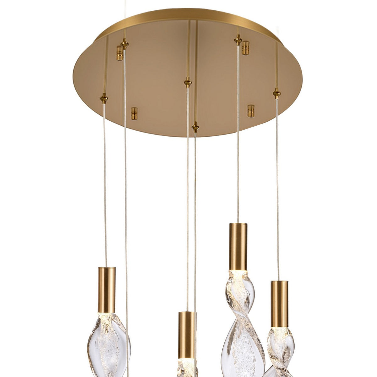 Arabela Lighting - 85213-6 - LED Pendant - Aurora - Natural Brass