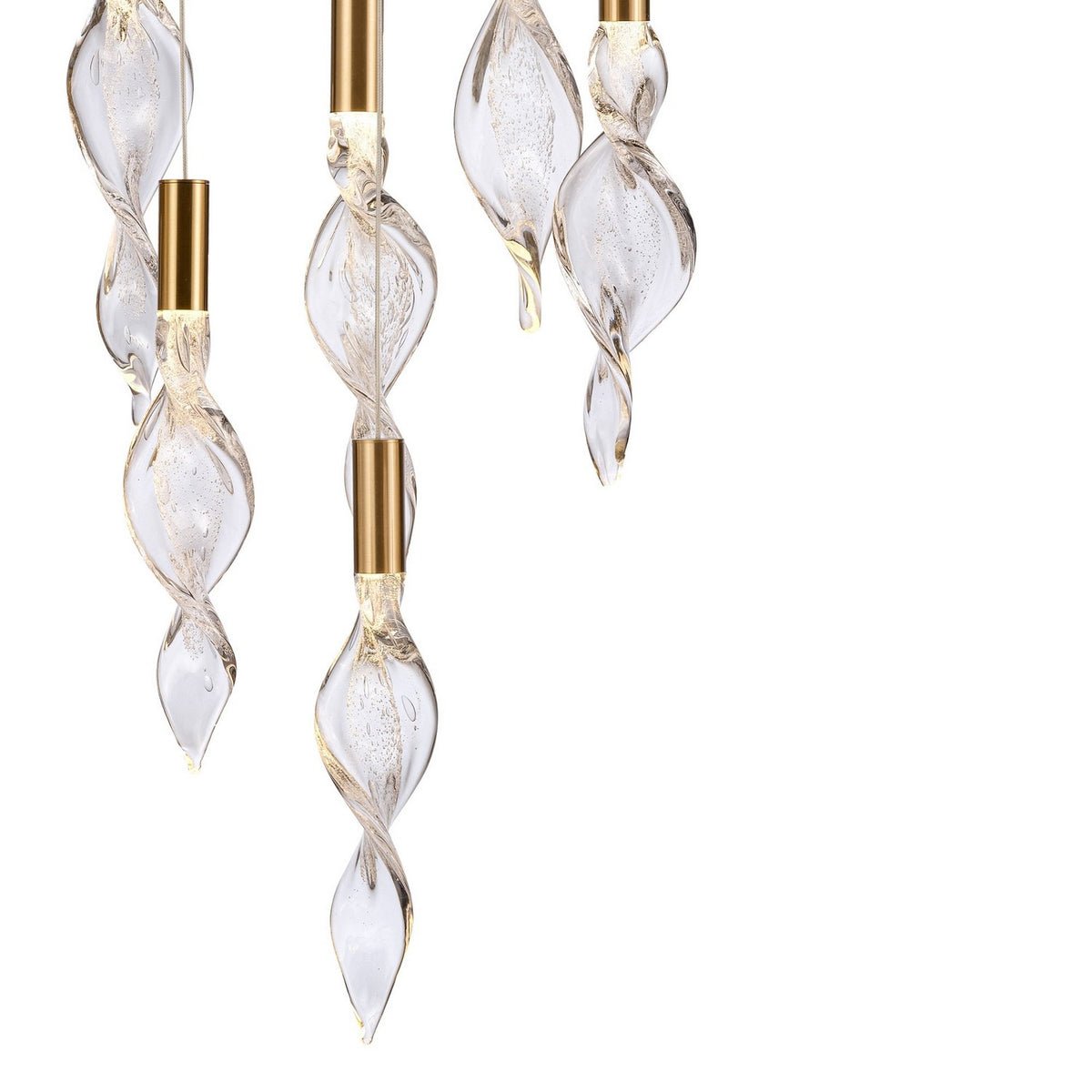 Arabela Lighting - 85213-6 - LED Pendant - Aurora - Natural Brass