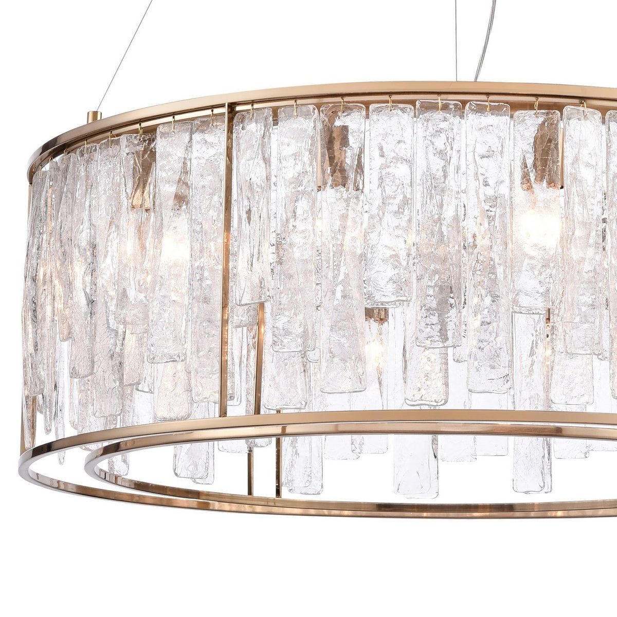 Arabela Lighting - 85171-12 - 12 Light Pendant - Boundaries - Lacquered Gold
