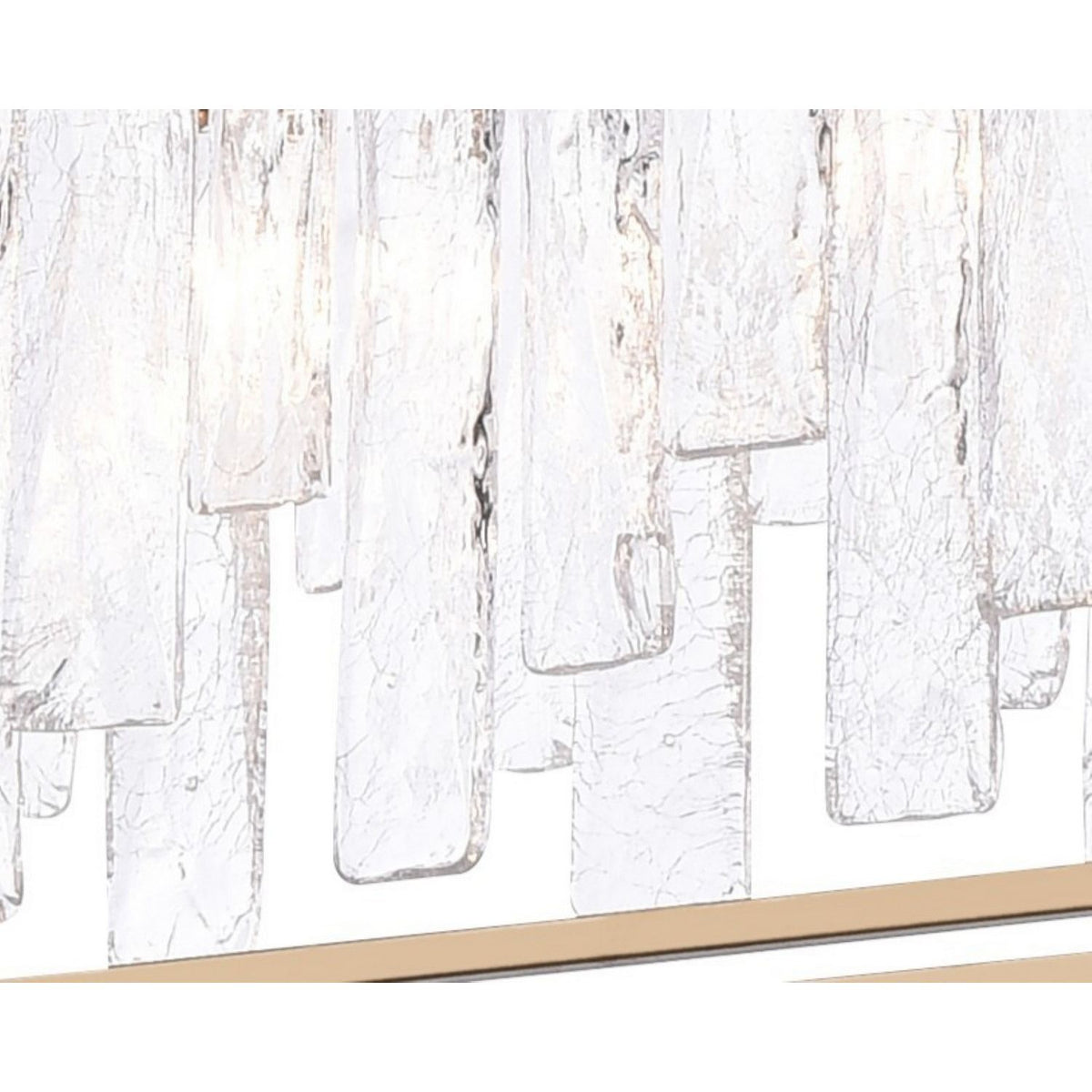 Arabela Lighting - 85172-7 - Seven Light Linear Chandelier - Boundaries - Lacquered Gold